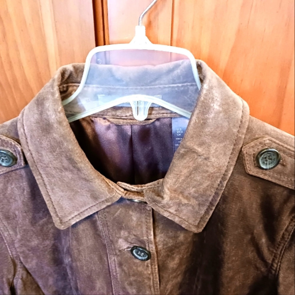 Mocha suede Liz Claiborne Jacket